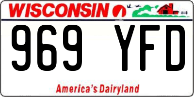 WI license plate 969YFD