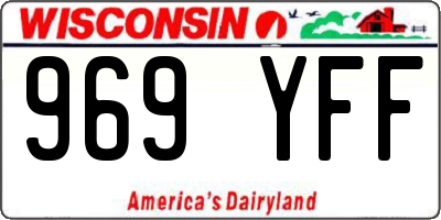 WI license plate 969YFF