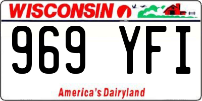 WI license plate 969YFI
