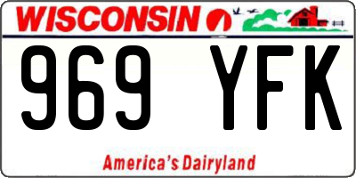 WI license plate 969YFK