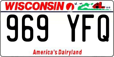 WI license plate 969YFQ