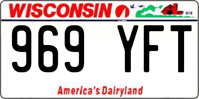 WI license plate 969YFT