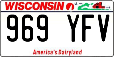WI license plate 969YFV