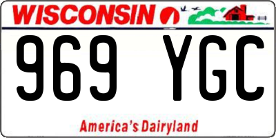 WI license plate 969YGC