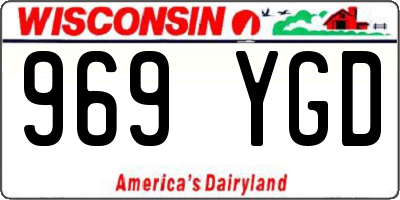 WI license plate 969YGD