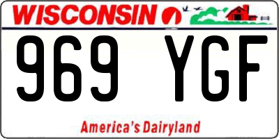WI license plate 969YGF