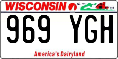 WI license plate 969YGH