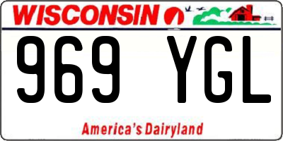 WI license plate 969YGL