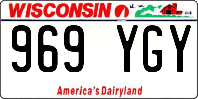 WI license plate 969YGY