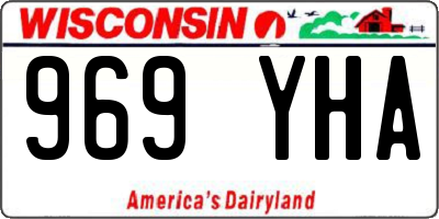 WI license plate 969YHA