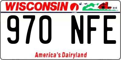 WI license plate 970NFE