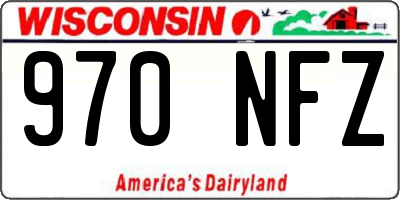 WI license plate 970NFZ