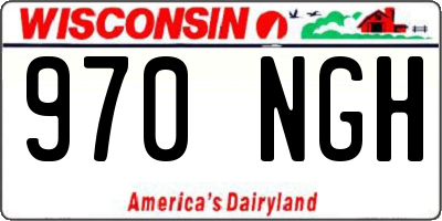 WI license plate 970NGH