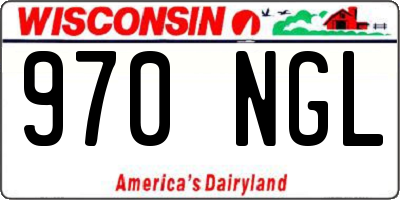 WI license plate 970NGL