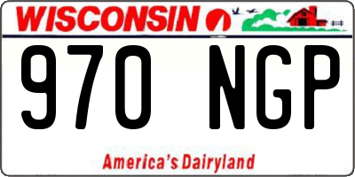 WI license plate 970NGP