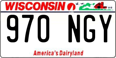 WI license plate 970NGY
