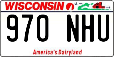WI license plate 970NHU