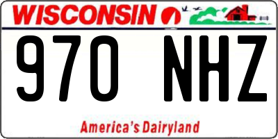 WI license plate 970NHZ
