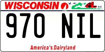 WI license plate 970NIL