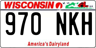 WI license plate 970NKH