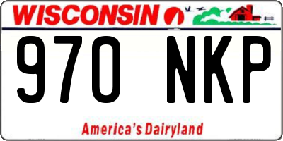 WI license plate 970NKP