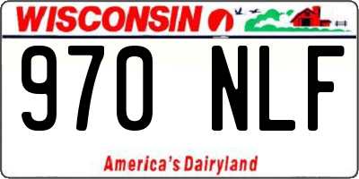 WI license plate 970NLF