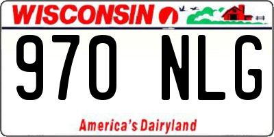 WI license plate 970NLG