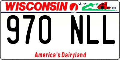 WI license plate 970NLL