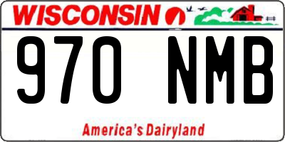 WI license plate 970NMB