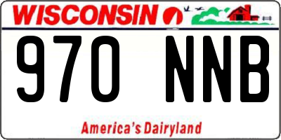 WI license plate 970NNB