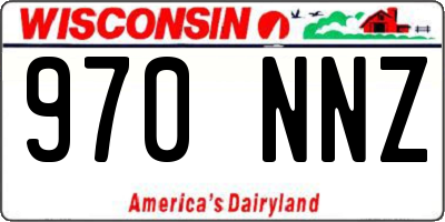 WI license plate 970NNZ