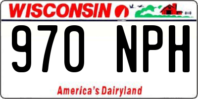 WI license plate 970NPH