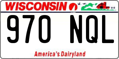 WI license plate 970NQL