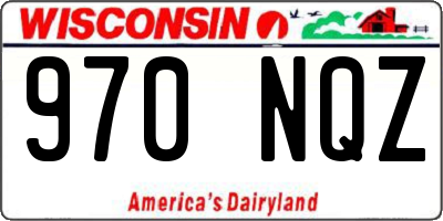 WI license plate 970NQZ