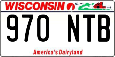WI license plate 970NTB