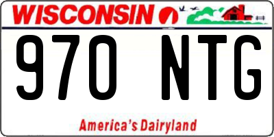 WI license plate 970NTG