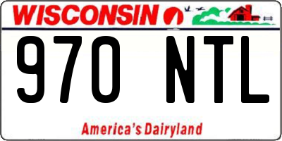 WI license plate 970NTL