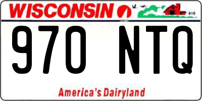 WI license plate 970NTQ