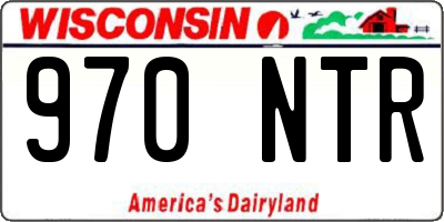 WI license plate 970NTR