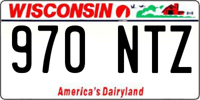 WI license plate 970NTZ