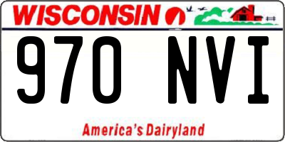 WI license plate 970NVI