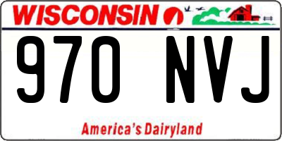 WI license plate 970NVJ