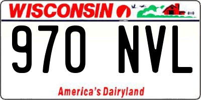 WI license plate 970NVL