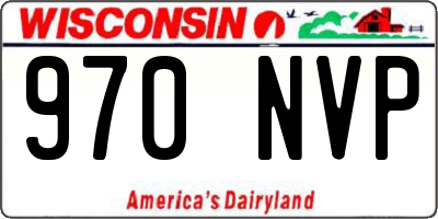 WI license plate 970NVP