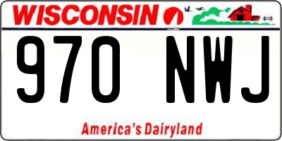WI license plate 970NWJ