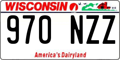 WI license plate 970NZZ