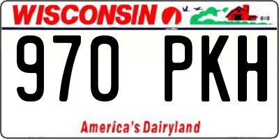 WI license plate 970PKH