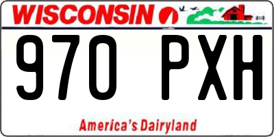 WI license plate 970PXH