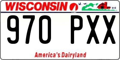 WI license plate 970PXX