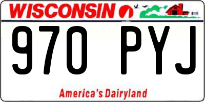 WI license plate 970PYJ